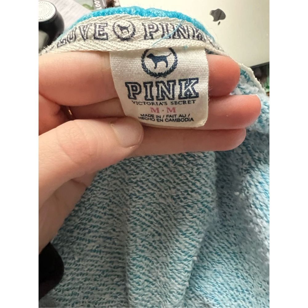 VS PINK bright blue zip up hoodie jacket - Picture 3 of 3